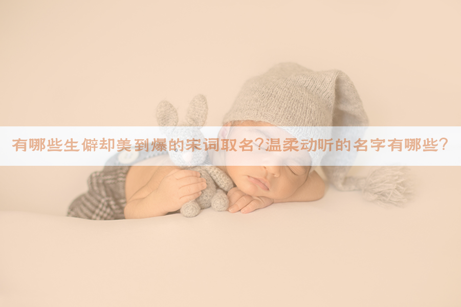 有哪些生僻却美到爆的宋词取名？温柔动听的名字有哪些？