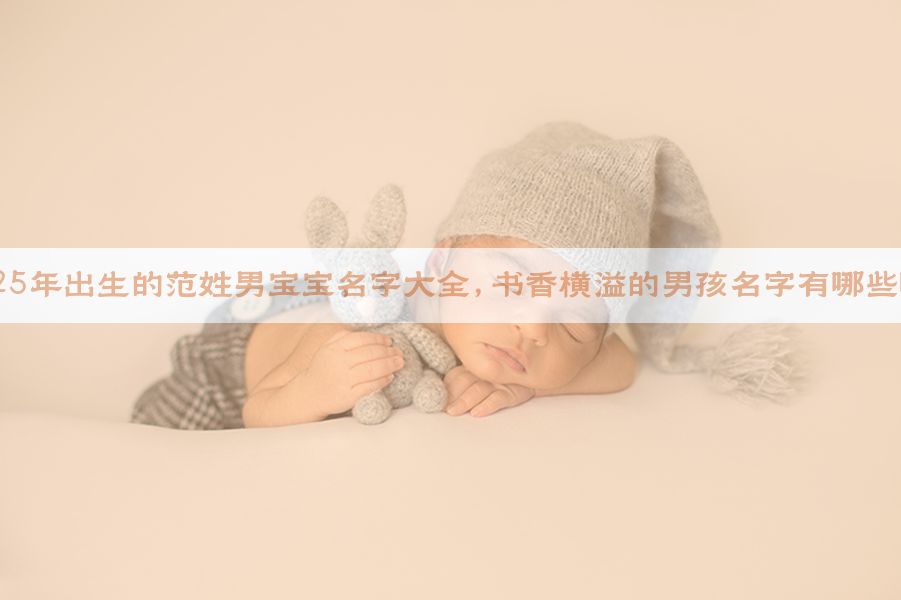 2025年出生的范姓男宝宝名字大全，书香横溢的男孩名字有哪些呢？