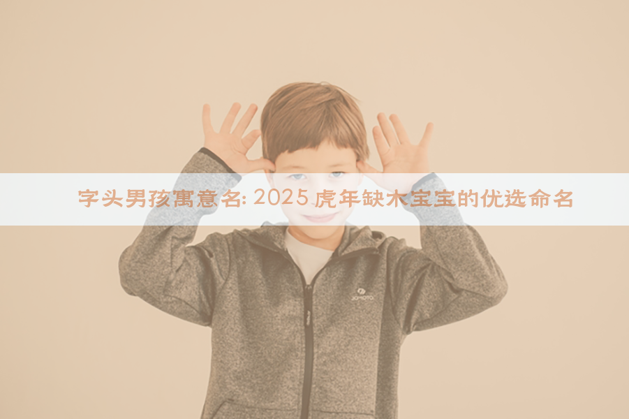 艹字头男孩寓意名：2025 虎年缺木宝宝的优选命名