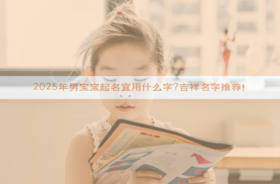 ​2025年男宝宝起名宜用什么字？吉祥名字推荐！​​