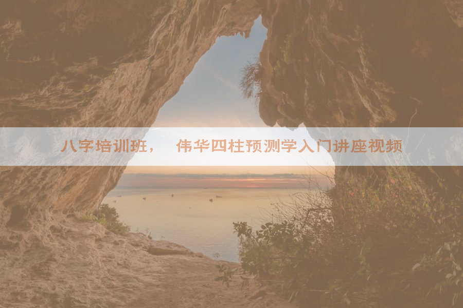 八字培训班,邵伟华四柱预测学入门讲座视频