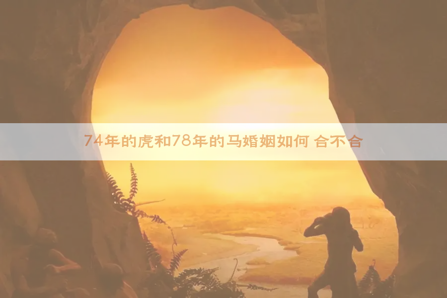 74年的虎和78年的马婚姻如何 合不合