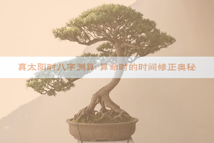 真太阳时八字测算：算命时的时间修正奥秘