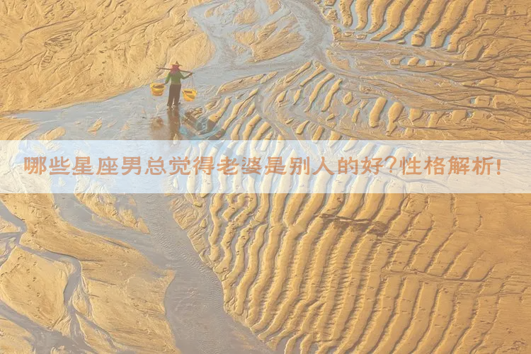 哪些星座男总觉得老婆是别人的好？性格解析！